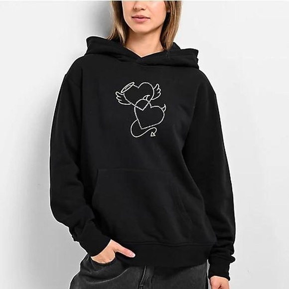 Black Minimalist Dog Graphic Sweater